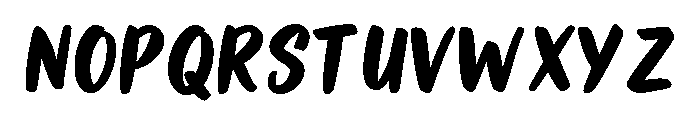Bolden Bakers Font UPPERCASE