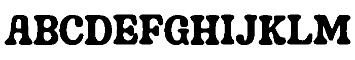 Bolder Hinger Regular Font UPPERCASE