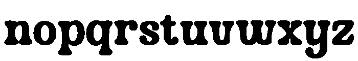 Bolder Hinger Regular Font LOWERCASE