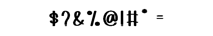 Bolder Shadows Font OTHER CHARS