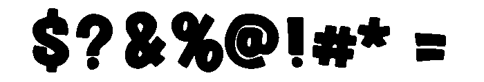 Boldier Comic Regular Font OTHER CHARS