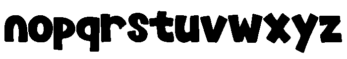 Boldier Comic Regular Font LOWERCASE