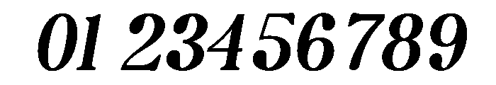 Bolding Century Italic Font OTHER CHARS