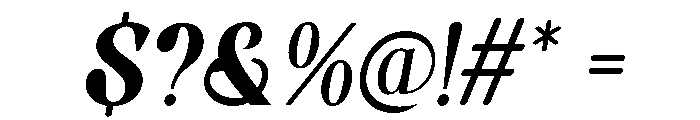 Bolding Century Italic Font OTHER CHARS