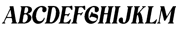 Bolding Century Italic Font UPPERCASE