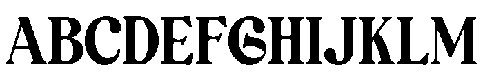 Bolding Century Regular Font UPPERCASE