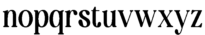 Bolding Century Regular Font LOWERCASE