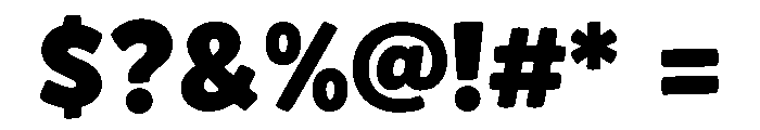 Bolding Sticker Font OTHER CHARS