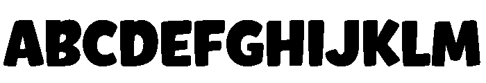Bolding Sticker Font UPPERCASE