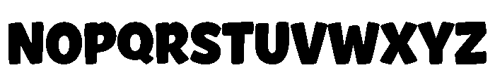 Bolding Sticker Font LOWERCASE