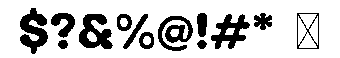 Boldisco Groovy Font OTHER CHARS