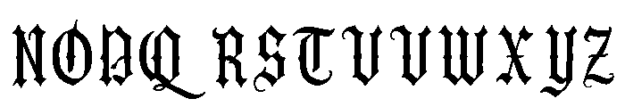 Boldmere Font UPPERCASE