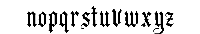 Boldmere Font LOWERCASE