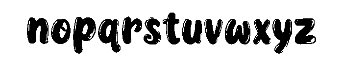 Boldoodle Font LOWERCASE
