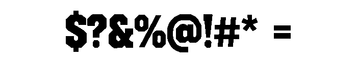 Boldriven Font OTHER CHARS