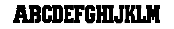 Boldriven Font UPPERCASE