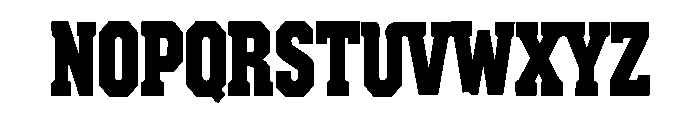 Boldriven Font UPPERCASE
