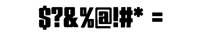 Boldron Font OTHER CHARS