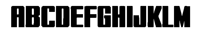 Boldron Font UPPERCASE