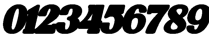 Boldside Out1 Italic Font OTHER CHARS