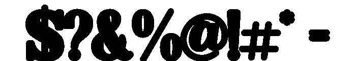 Boldside Out1 Font OTHER CHARS