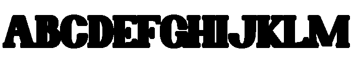 Boldside Out1 Font UPPERCASE