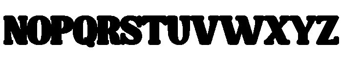 Boldside Out1 Font LOWERCASE