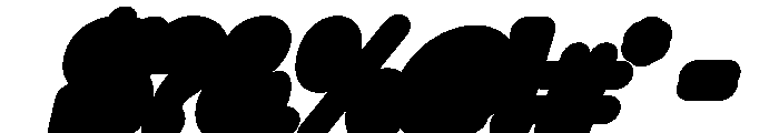Boldside Out2 Italic Font OTHER CHARS