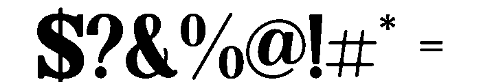 Boldside Font OTHER CHARS