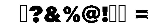 Boldy Block Regular Font OTHER CHARS