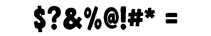 Boldy Handcrafted Font OTHER CHARS