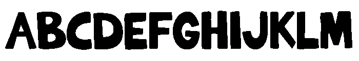 Boldy Handcrafted Font UPPERCASE
