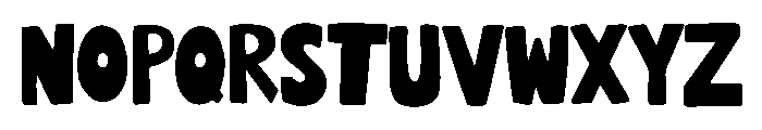 Boldy Handcrafted Font UPPERCASE
