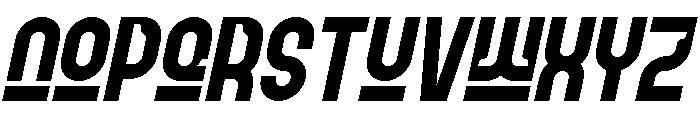Boldy Moon Italic Font LOWERCASE