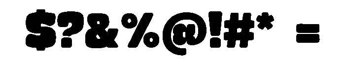 Boldyne Font OTHER CHARS