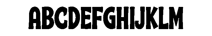 Boldzilla Display Font UPPERCASE