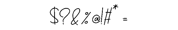 Boleuga Script Font OTHER CHARS