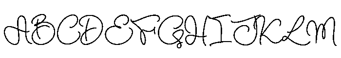 Boleuga Script Font UPPERCASE