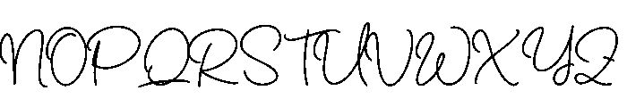 Boleuga Script Font UPPERCASE