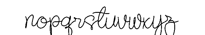 Boleuga Script Font LOWERCASE