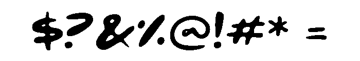 Bollu Font OTHER CHARS