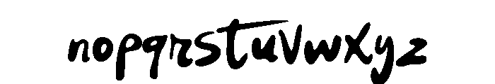 Bollu Font LOWERCASE