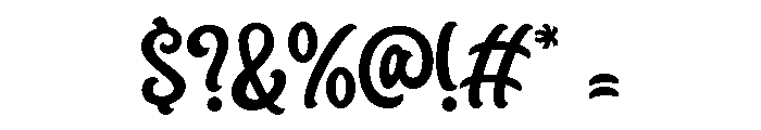 Bolnesa Regular Font OTHER CHARS