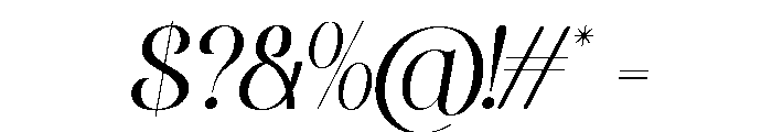 Bolqito Italic Font OTHER CHARS