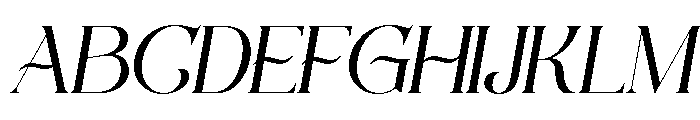 Bolqito Italic Font UPPERCASE