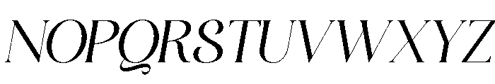 Bolqito Italic Font UPPERCASE