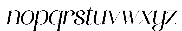 Bolqito Italic Font LOWERCASE