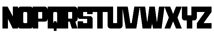 Bombed Font UPPERCASE