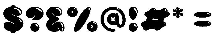 Bomblish Regular Font OTHER CHARS