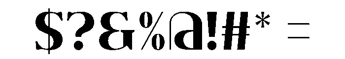 Bomed Regular Font OTHER CHARS